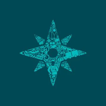 Compass icon Stock Illustration