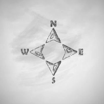 Compass icon Stock Illustration