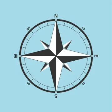 Compass icon Ilustración de archivo