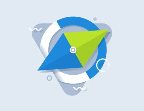 Compass icon 库存插图