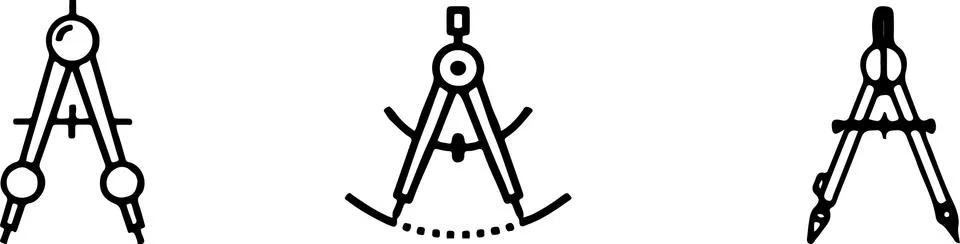Compass icon isolated on white background Stock Illustration