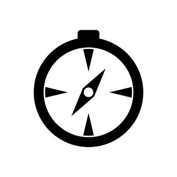 Compass icon isolated on white background. Vector illustration Stock Illustration