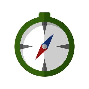 Compass icon isolated on white background. Vector illustration Illustrazione stock