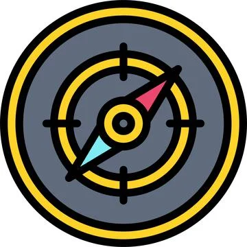 Compass icon, location map and navigation vector 스톡 일러스트