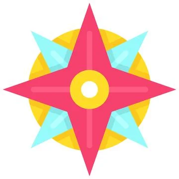 Compass icon, location map and navigation vector 스톡 일러스트