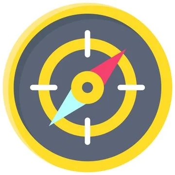 Compass icon, location map and navigation vector 스톡 일러스트