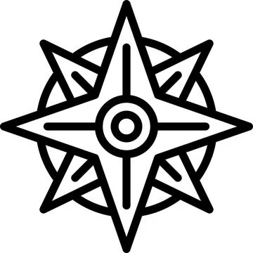 Compass icon, location map and navigation vector 스톡 일러스트