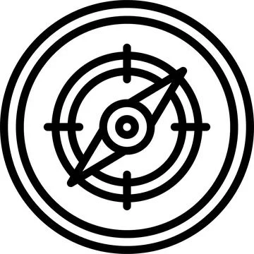 Compass icon, location map and navigation vector 스톡 일러스트