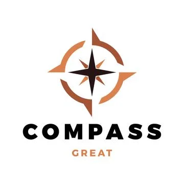 Compass Icon Logo Design Template Stock Illustration