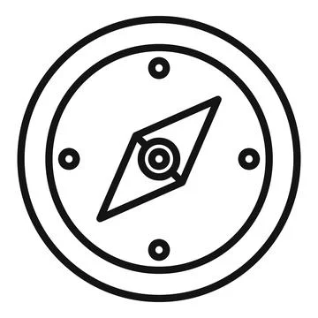 Compass icon outline vector. Window interface イラスト素材
