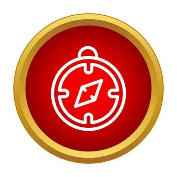 Compass icon providing direction and navigation 스톡 일러스트