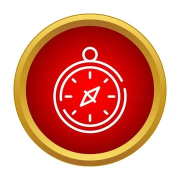 Compass icon providing direction and navigation guidance Stock Illustration