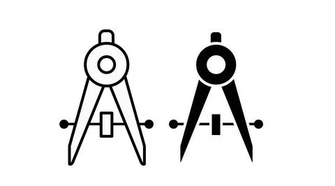 Compass icon set. Stock Illustration