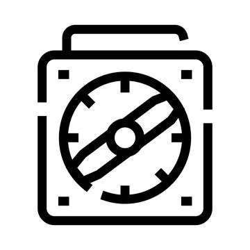 Compass icon showing navigation and direction symbol 스톡 일러스트