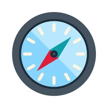 Compass icon showing navigation and direction guidance Stock Illustration