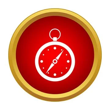 Compass icon showing navigation and traveling direction 스톡 일러스트
