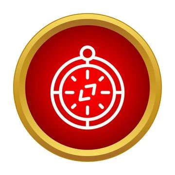 Compass icon showing navigation and cardinal points direction Stock Illustration