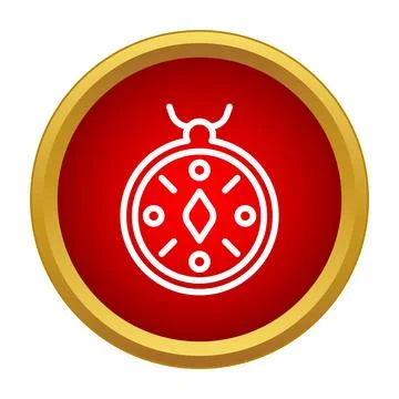 Compass icon showing navigation direction and travel 스톡 일러스트