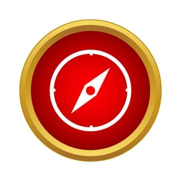 Compass icon, simple style Stock-Illustration
