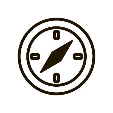 Compass icon in trendy flat style isolated. EPS 10. Stock Illustration