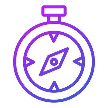 Compass Icon. User interface Vector Illustration, As a Simple Vector Sign a.. Illustrazione stock