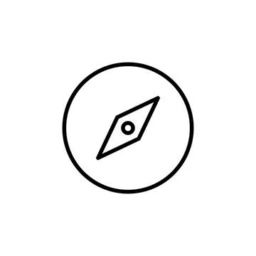 Compass icon vector. arrow compass icon vector Stock Illustration