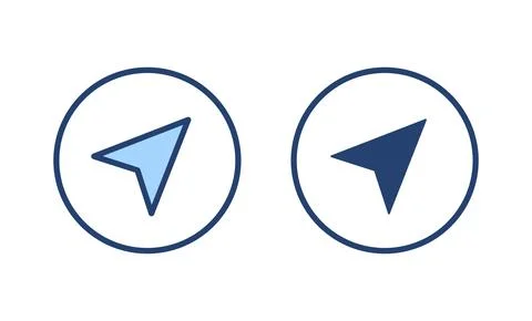 Compass icon vector. arrow compass icon sign and symbol Stockillustratie