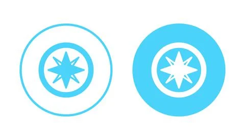 Compass icon vector. arrow compass icon sign and symbol Stock Illustration