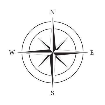 Compass icon vector for graphic design, logo, web site, social media, mobile Stock Illustration