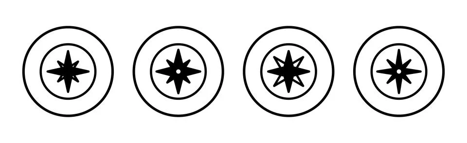 Compass icon vector illustration. arrow compass icon sign and symbol 스톡 일러스트