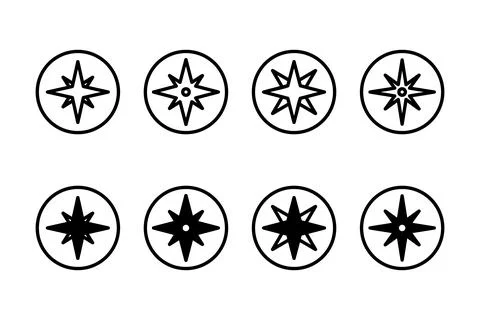 Compass icon vector illustration. arrow compass icon sign and symbol 스톡 일러스트