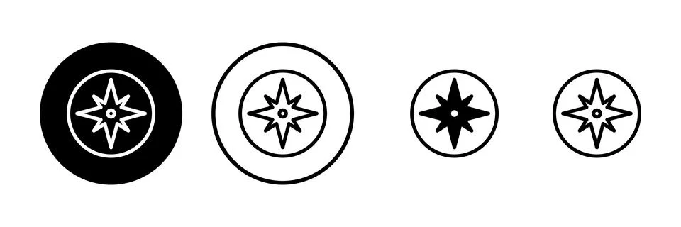 Compass icon vector illustration. arrow compass icon sign and symbol イラスト素材