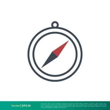 Compass Icon Vector Logo Template Illustration Design EPS 10. Stock Illustration
