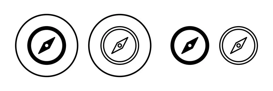 Compass icon vector. navigation icon Stock Illustration