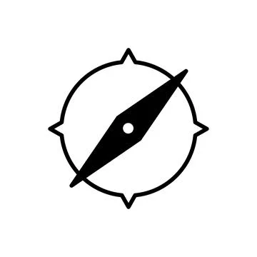 Compass icon vector. navigation icon Stock Illustration