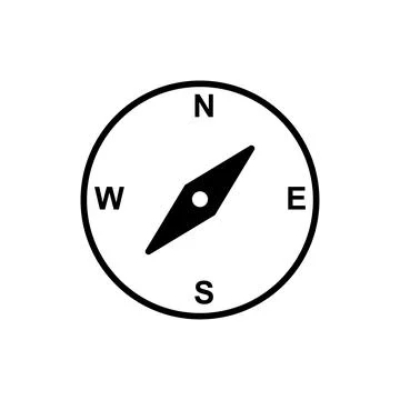 Compass icon vector. navigation icon Stock Illustration