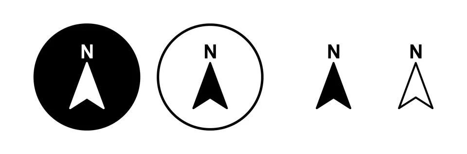 Compass icon vector. navigation icon Stock Illustration