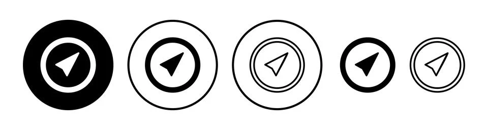 Compass icon vector. navigation icon Stock Illustration