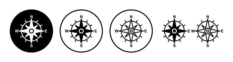 Compass icon vector. navigation icon Stock Illustration