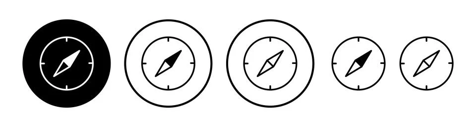 Compass icon vector. navigation icon Stock Illustration