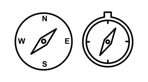Compass icon vector. navigation icon Stock Illustration
