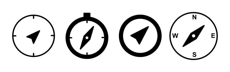 Compass icon vector. navigation icon Stock Illustration