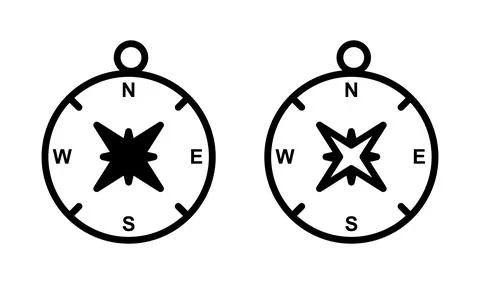 Compass icon vector. navigation icon. arrow compass イラスト素材