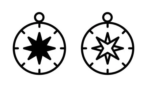 Compass icon vector. navigation icon. arrow compass イラスト素材