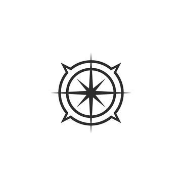 Compass icon  vector template illustration Stock Illustration