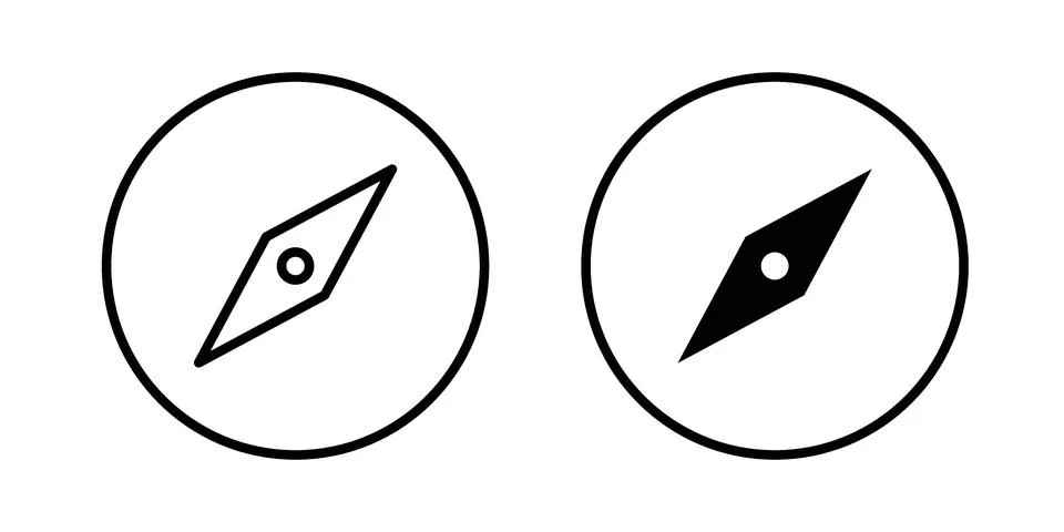 Compass icon for web projects Stock Illustration