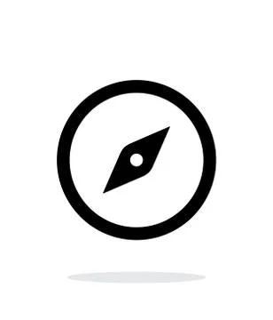 Compass icon on white background. Stock Illustration