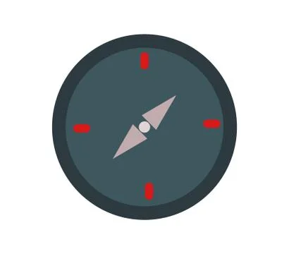 Compass icon on white background Stock Illustration