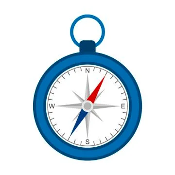 Compass icon on white background. Vector illustration Stock Illustration