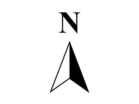Compass Icon. Wind Rose. Stock Illustration